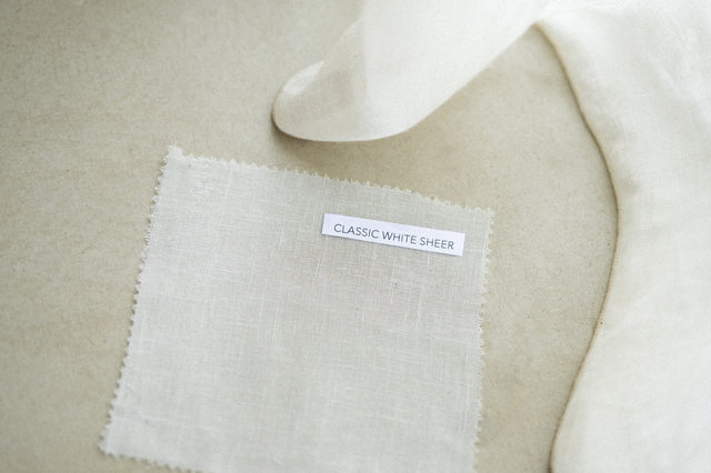 Classic White Sheer Sample