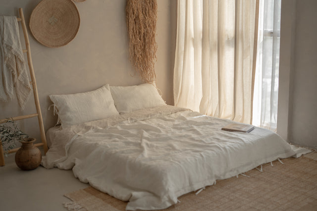 Natural Beige Sheer Curtain (1 pair)