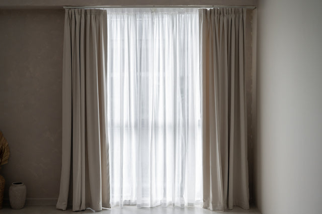 Beige Dim-out Curtain (1 pair)